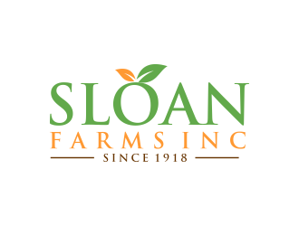 Sloan Farms Inc. logo design by GassPoll