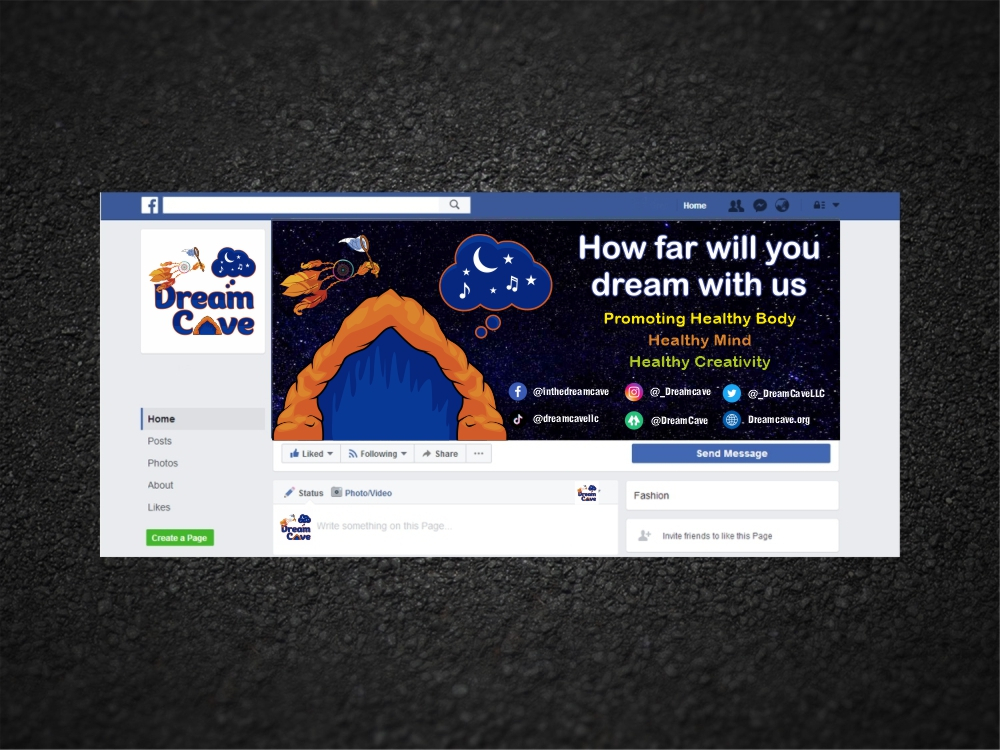 Dream Cave  logo design by ManishKoli