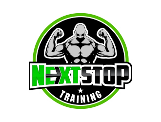 Next Stop training logo design by MarkindDesign