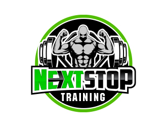 Next Stop training logo design by MarkindDesign