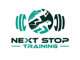 Next Stop training logo design by fillintheblack