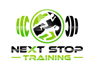 Next Stop training logo design by fillintheblack