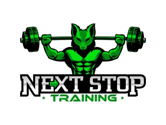 Next Stop training logo design by rizuki