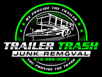 Trailer trash junk removal  logo design by Suvendu