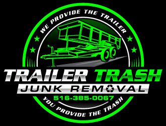Trailer trash junk removal  logo design by Suvendu