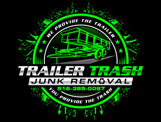 Trailer trash junk removal  logo design by Suvendu