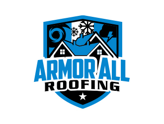 Armor All Roofing logo design by MarkindDesign