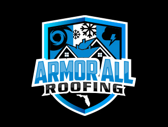 Armor All Roofing logo design by MarkindDesign