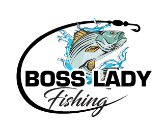 Boss Lady Fishing logo design by ElonStark