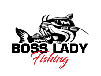 Boss Lady Fishing logo design by ElonStark