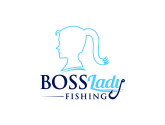 Boss Lady Fishing logo design by Msinur