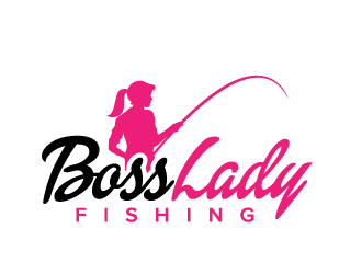 Boss Lady Fishing logo design by jaize