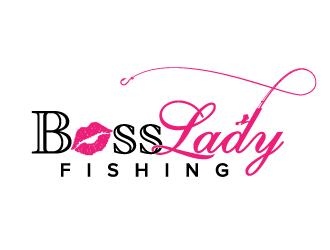 Boss Lady Fishing logo design by jaize