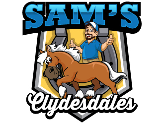 Sam’s Clydesdales  logo design by LucidSketch