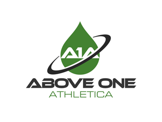 Above One Athletica logo design by kunejo