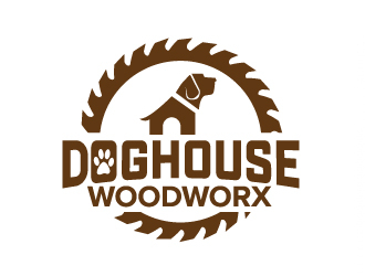 Doghouse Woodworx logo design by jaize