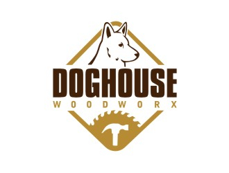 Doghouse Woodworx logo design by maspion