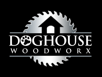 Doghouse Woodworx logo design by kunejo
