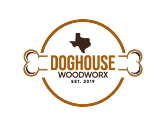 Doghouse Woodworx logo design by Erasedink