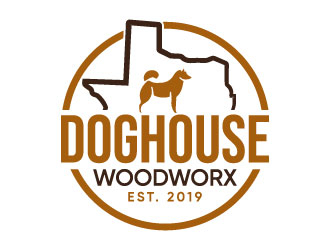 Doghouse Woodworx logo design by Erasedink