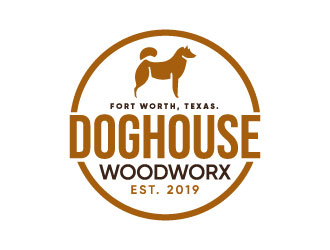 Doghouse Woodworx logo design by Erasedink