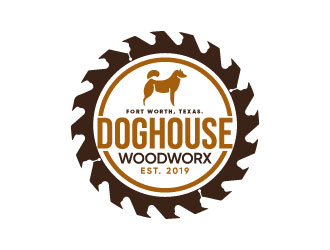 Doghouse Woodworx logo design by Erasedink