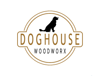 Doghouse Woodworx logo design by pilKB