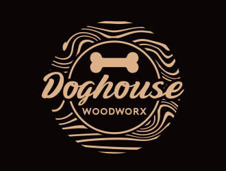 Doghouse Woodworx logo design by serprimero