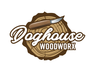 Doghouse Woodworx logo design by torresace
