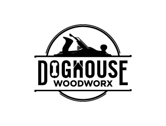 Doghouse Woodworx logo design by torresace