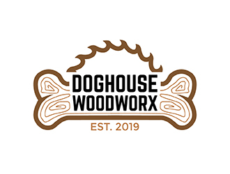 Doghouse Woodworx logo design by neonlamp