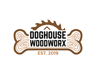 Doghouse Woodworx logo design by neonlamp