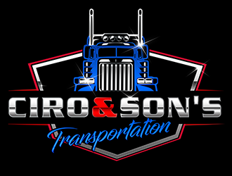 Ciro & Son’s Transportation logo design by 3Dlogos
