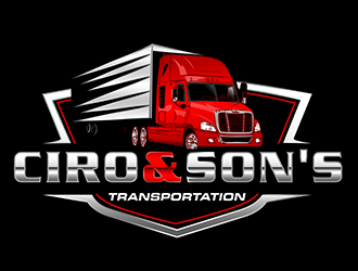 Ciro & Son’s Transportation logo design by 3Dlogos
