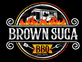 Brown Suga BBQ logo design by LucidSketch