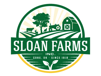 Sloan Farms Inc. logo design by akilis13