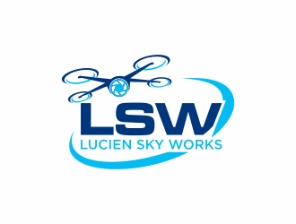 Lucien Sky Works logo design by EkoBooM