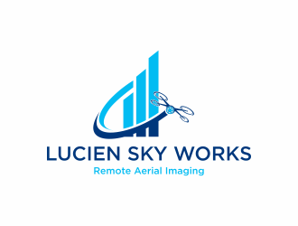 Lucien Sky Works logo design by EkoBooM