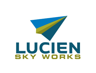 Lucien Sky Works logo design by ElonStark