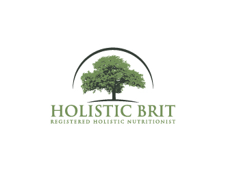 holistic brit - registered holistic nutritionist (RHN) logo design by wongndeso