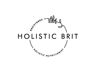 holistic brit - registered holistic nutritionist (RHN) logo design by wongndeso
