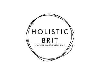 holistic brit - registered holistic nutritionist (RHN) logo design by wongndeso