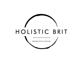 holistic brit - registered holistic nutritionist (RHN) logo design by wongndeso