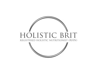 holistic brit - registered holistic nutritionist (RHN) logo design by RIANW