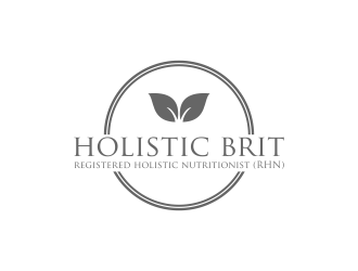 holistic brit - registered holistic nutritionist (RHN) logo design by RIANW