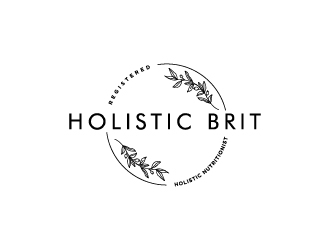 holistic brit - registered holistic nutritionist (RHN) logo design by wongndeso