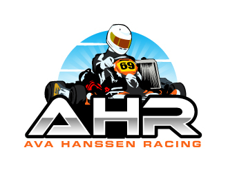 AHR.   Ava Hanssen Racing logo design by ElonStark