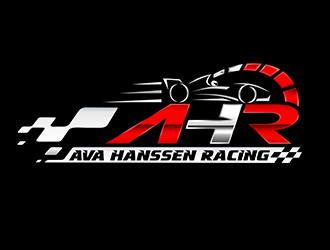 AHR.   Ava Hanssen Racing logo design by 3Dlogos