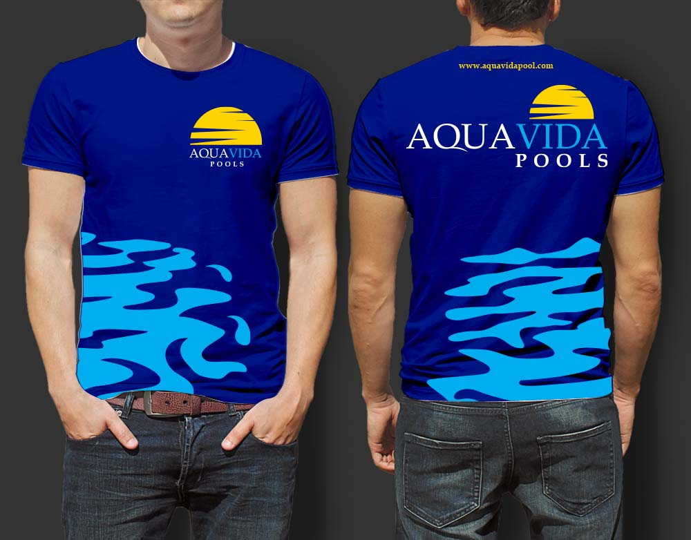 AquaVida Pools logo design by SOLARFLARE