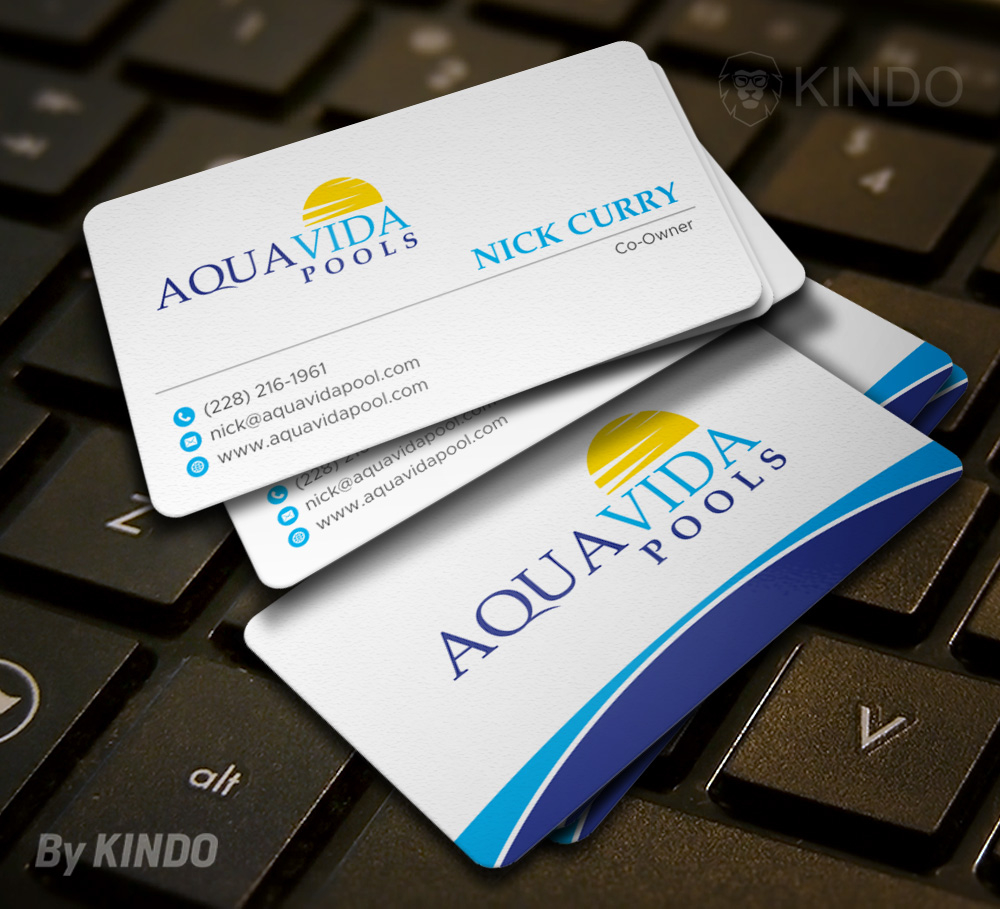 AquaVida Pools logo design by Kindo